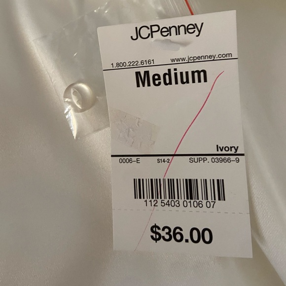 Delicates Elegant White Long Sleeve Nightgown, Nightie, embroidered M deadstock - Picture 5 of 8